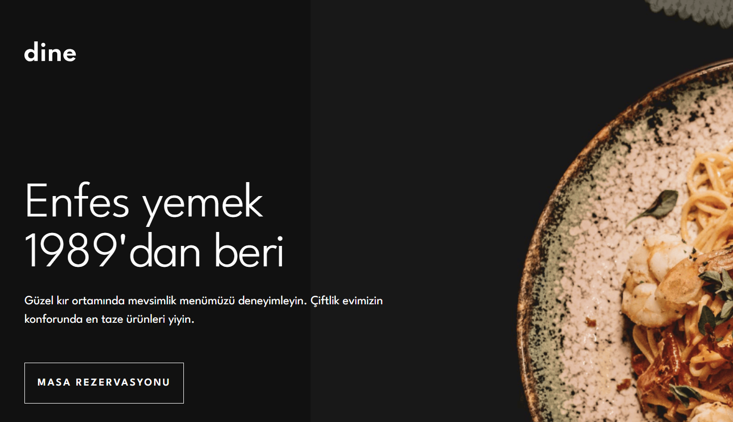 Dine-restaurant Web Sayfasının Logosu