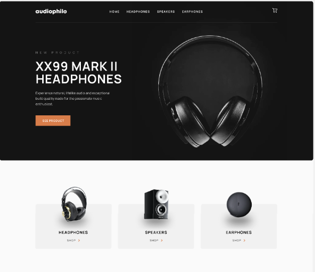 audiophile-ecommerce-website Web Sayfasının Logosu