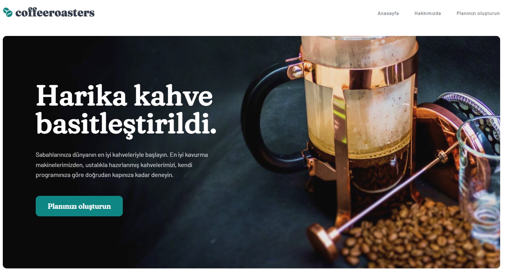 Coffeeroasters Subscription Site Web Sayfasının Logosu