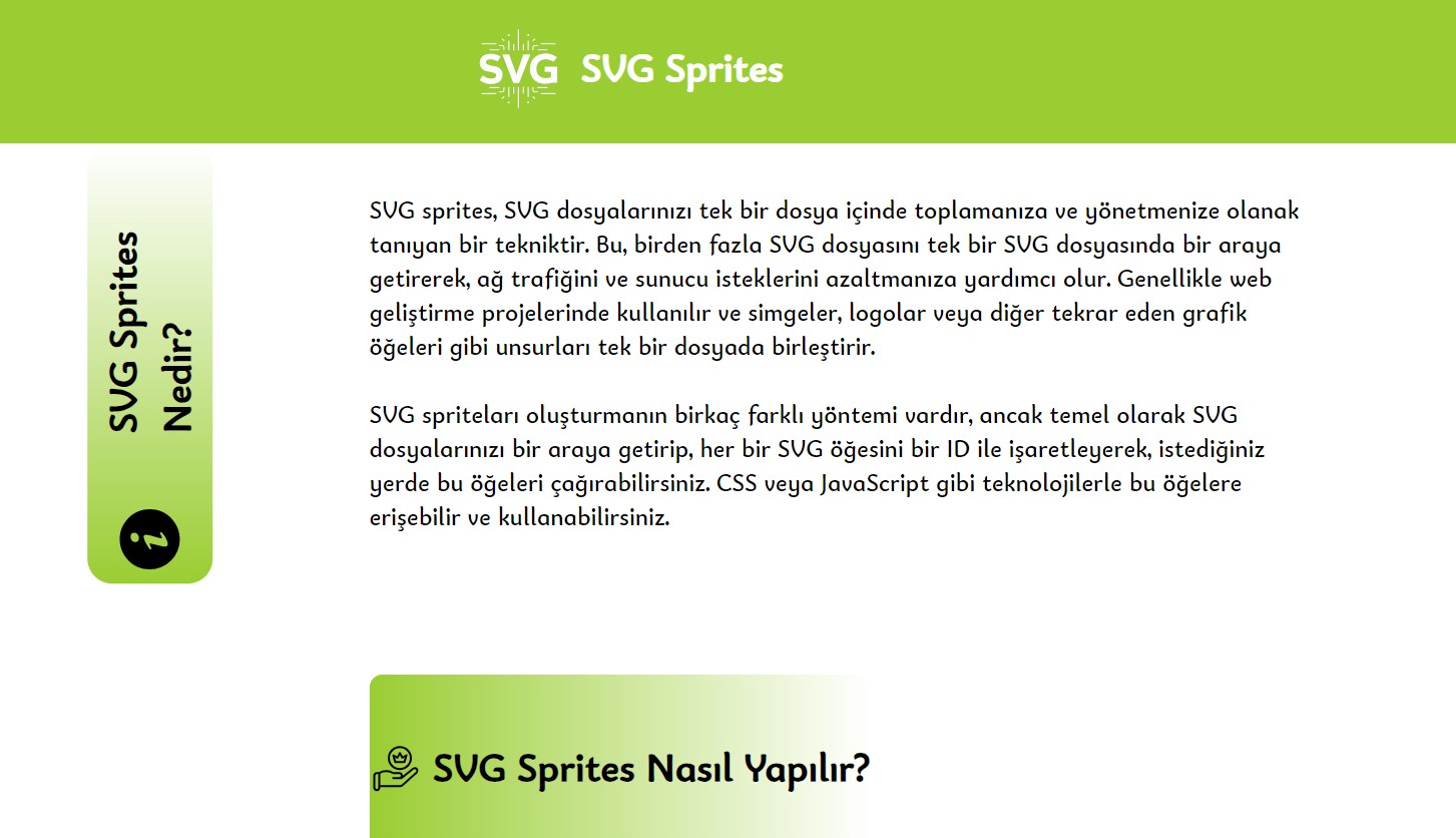 SVG Sprites Web Sayfasının Logosu