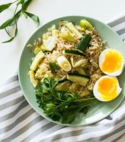 Egg and Rice Breakfast