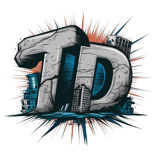 t ve d harflerinden oluşan bir logo